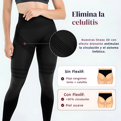 ©Flexlif 4 en 1 Efecto Tights - Celulitis, Varices, Lipedema, Adelgazamiento
