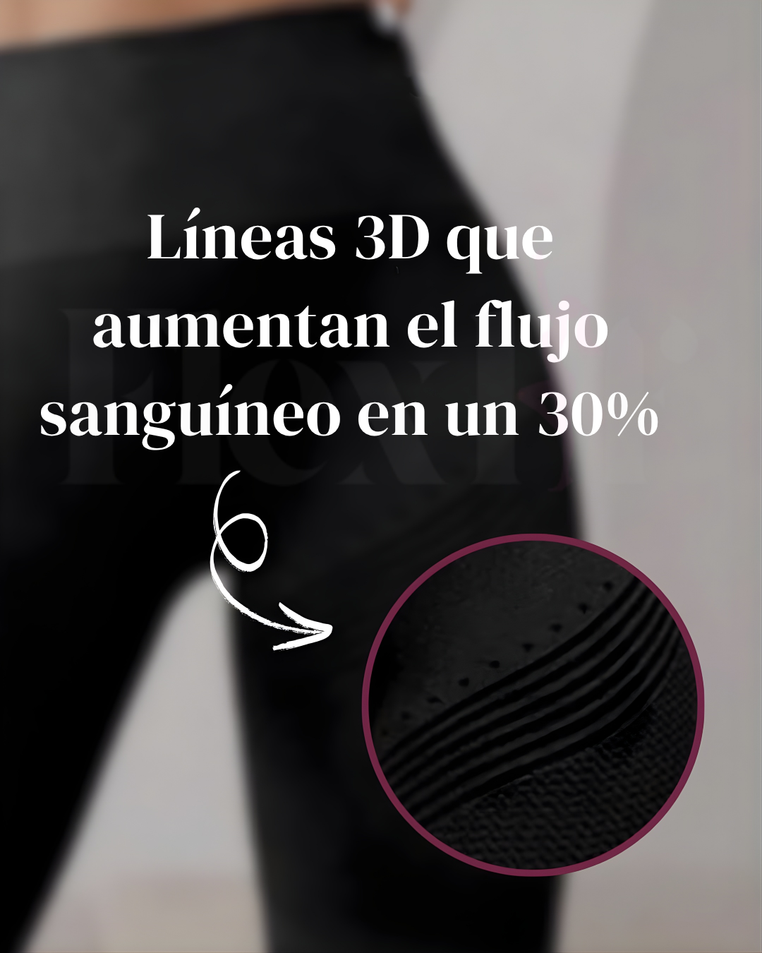 ©Flexlif 4 en 1 Efecto Tights - Celulitis, Varices, Lipedema, Adelgazamiento